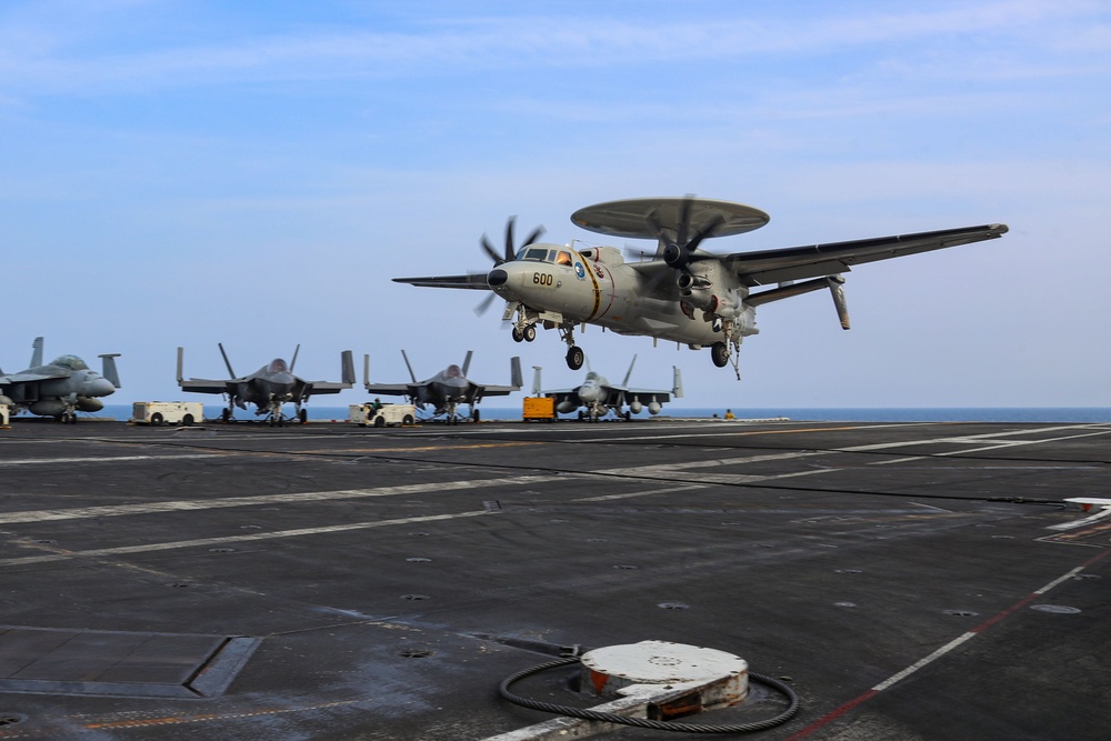 Abraham Lincoln conducts flight operations