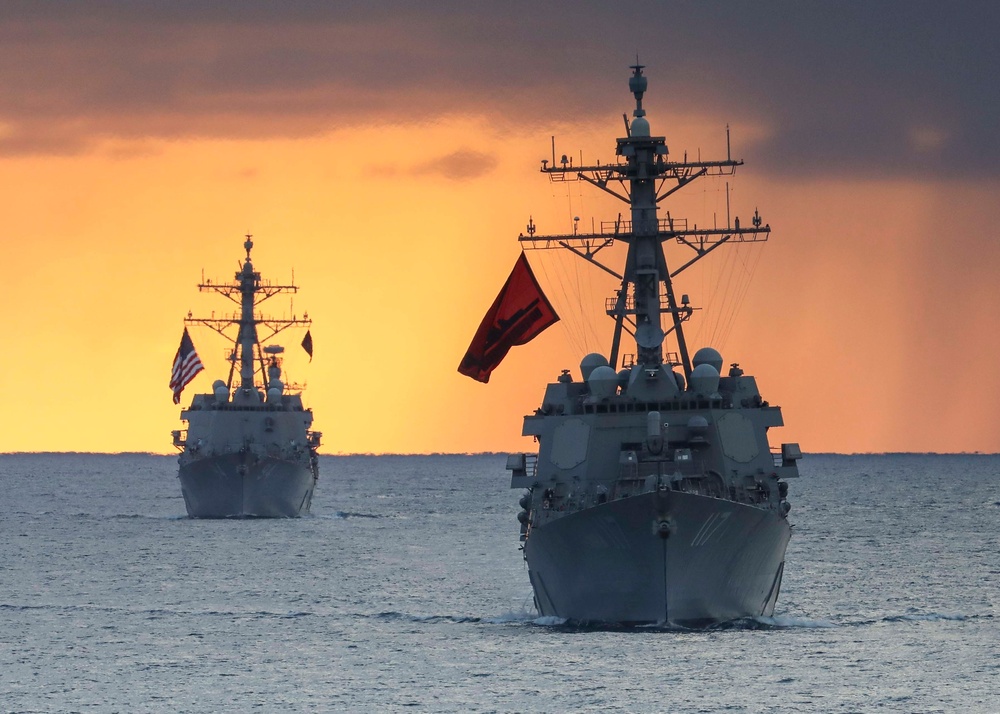 USS Porter (DDG 78) In Formation