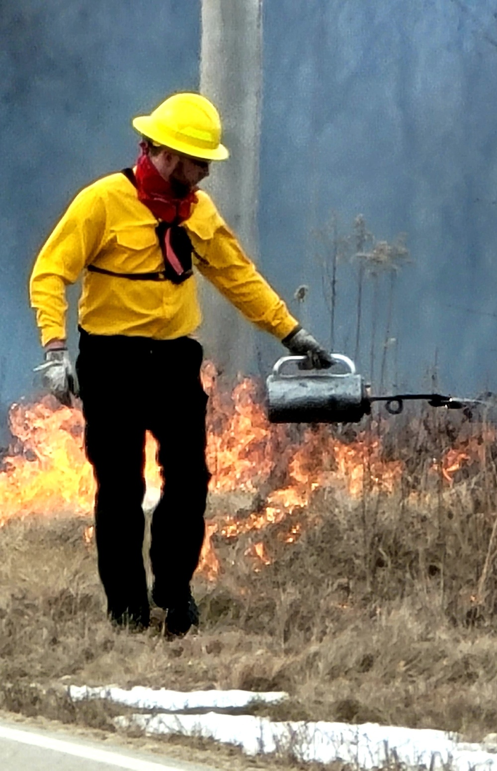 2022 prescribed burn operations at Fort McCoy