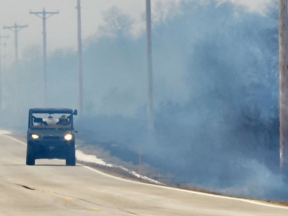 2022 prescribed burn operations at Fort McCoy