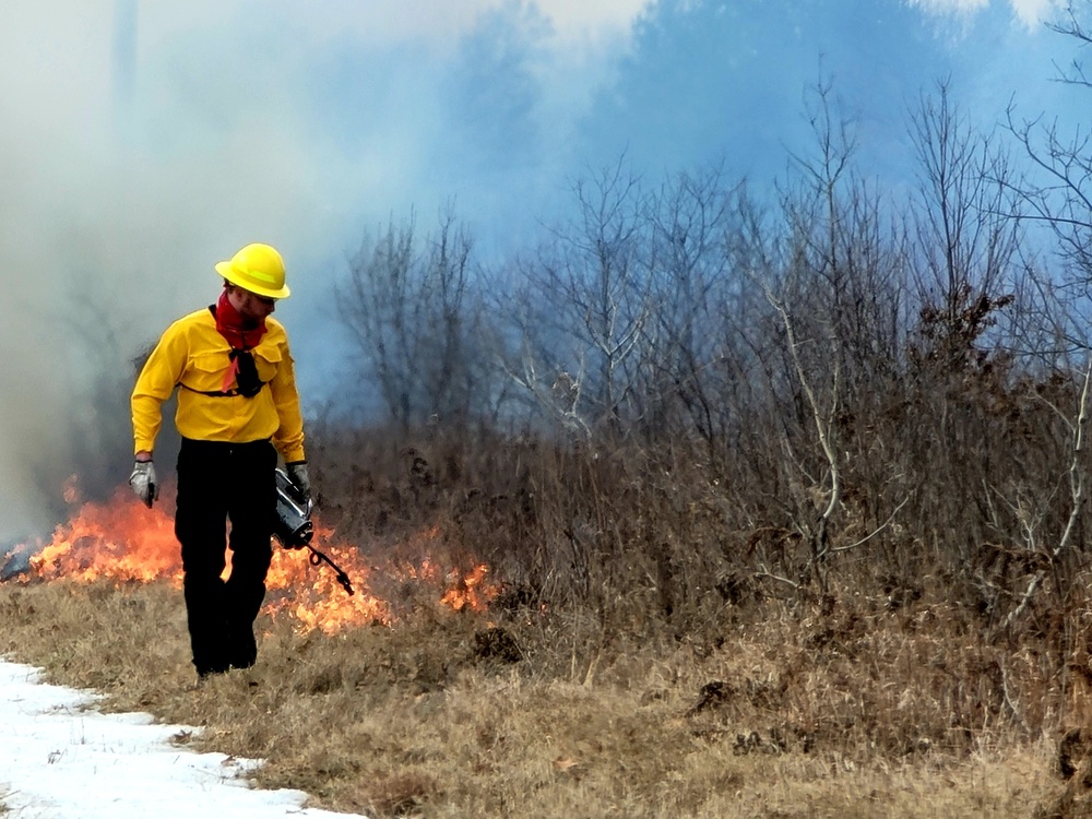 2022 prescribed burn operations at Fort McCoy
