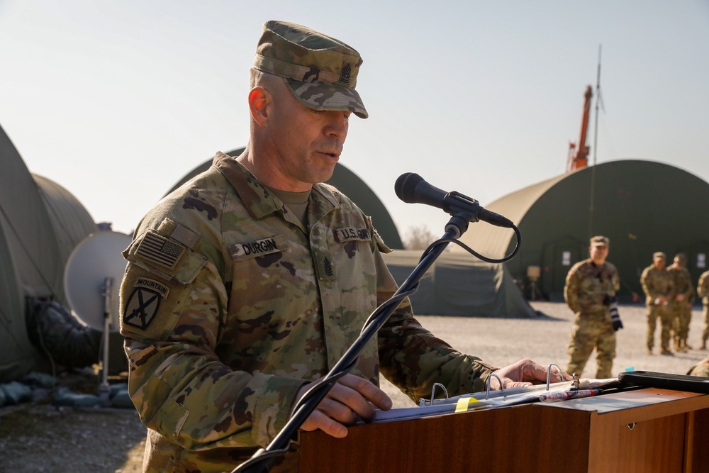 CSM Durgin steps down as 1-5FA command sergeant major