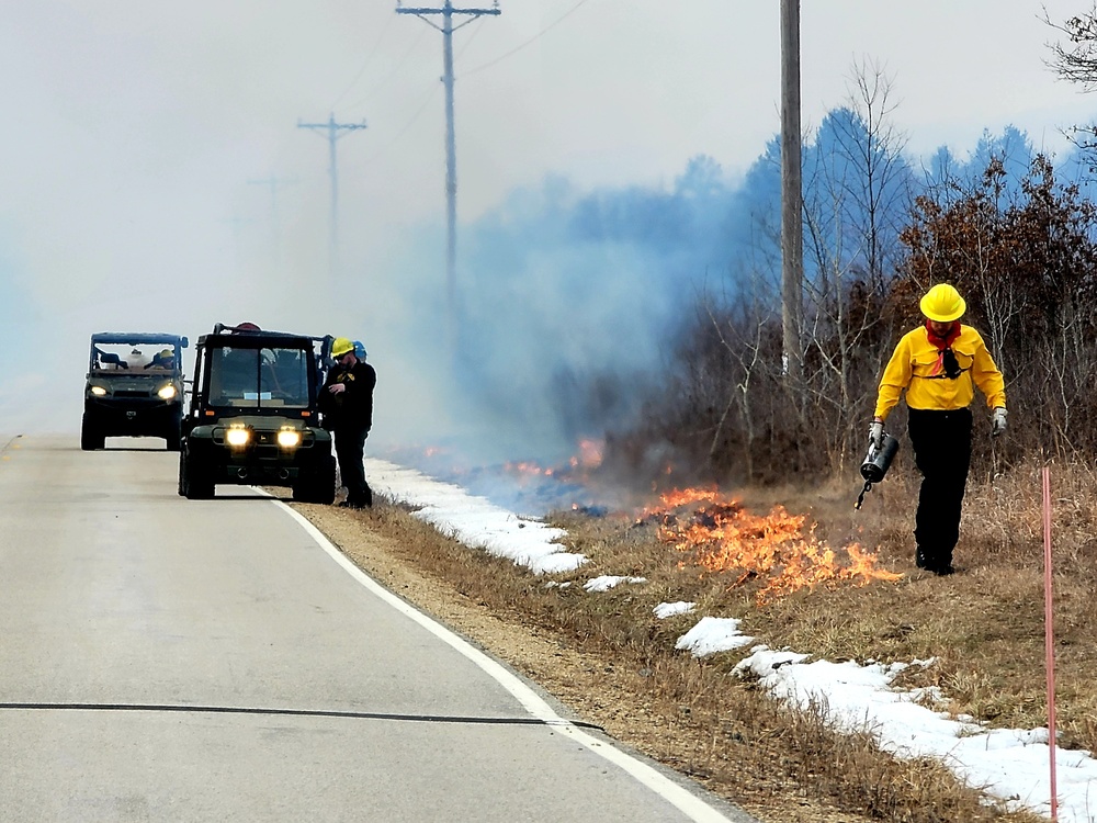 2022 prescribed burn operations at Fort McCoy