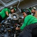 Abraham Lincoln Sailors conduct aircraft maintenance