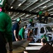 Abraham Lincoln Sailors conduct aircraft maintenance