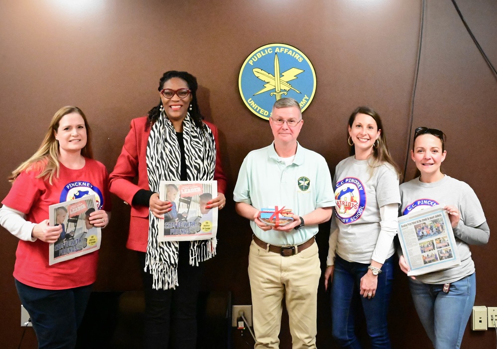 Teachers, principle deliver pies to P.I.E.s on Pi Day