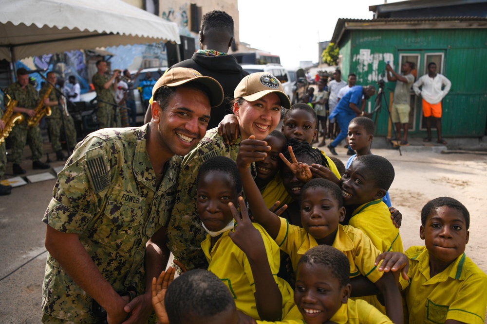 Obangame Express 2022 U.S. Naval Forces Europe and Africa band concert