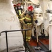USS Ross Sailors conduct main space fire drill