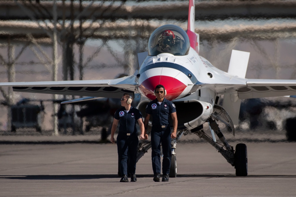 Thunderbirds perform for COMACC certification