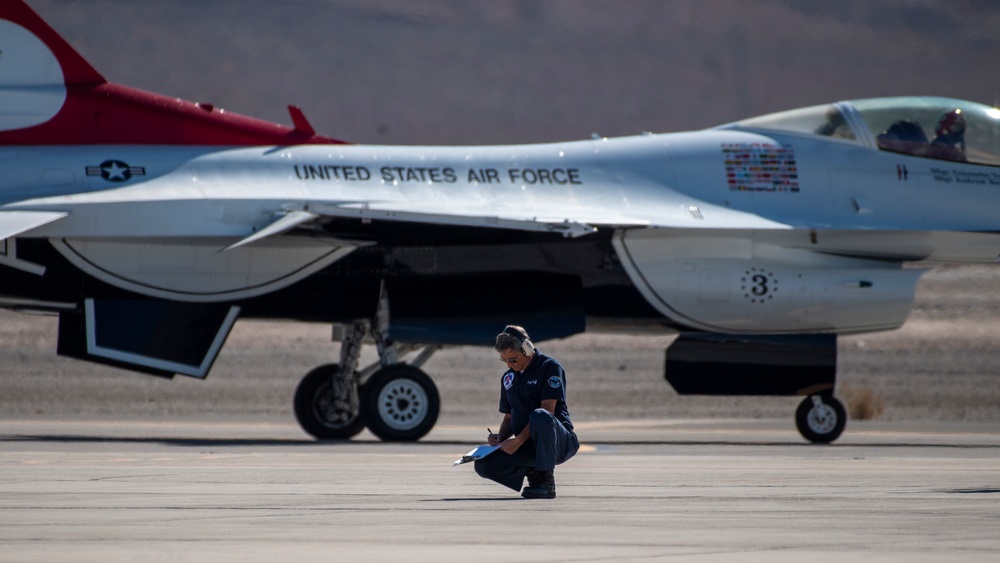 Thunderbirds perform for COMACC certification