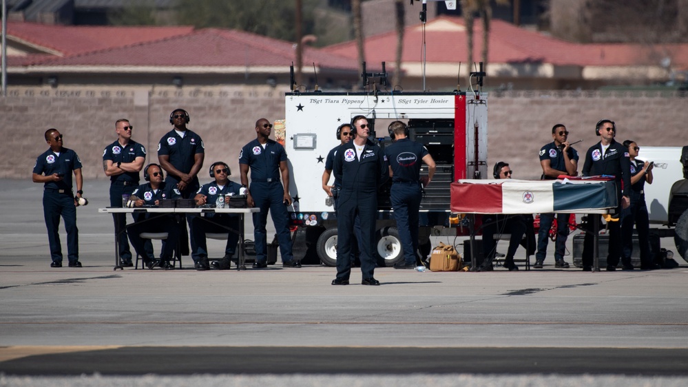 Thunderbirds perform for COMACC certification