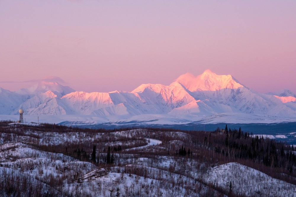 Alpenglow at Donnelly Training Area