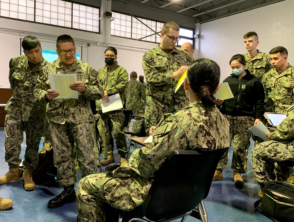 NY Navy Reserves practice mobilization as part of national exercise.
