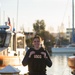 Coast Guard member poses for Environmental Portrait