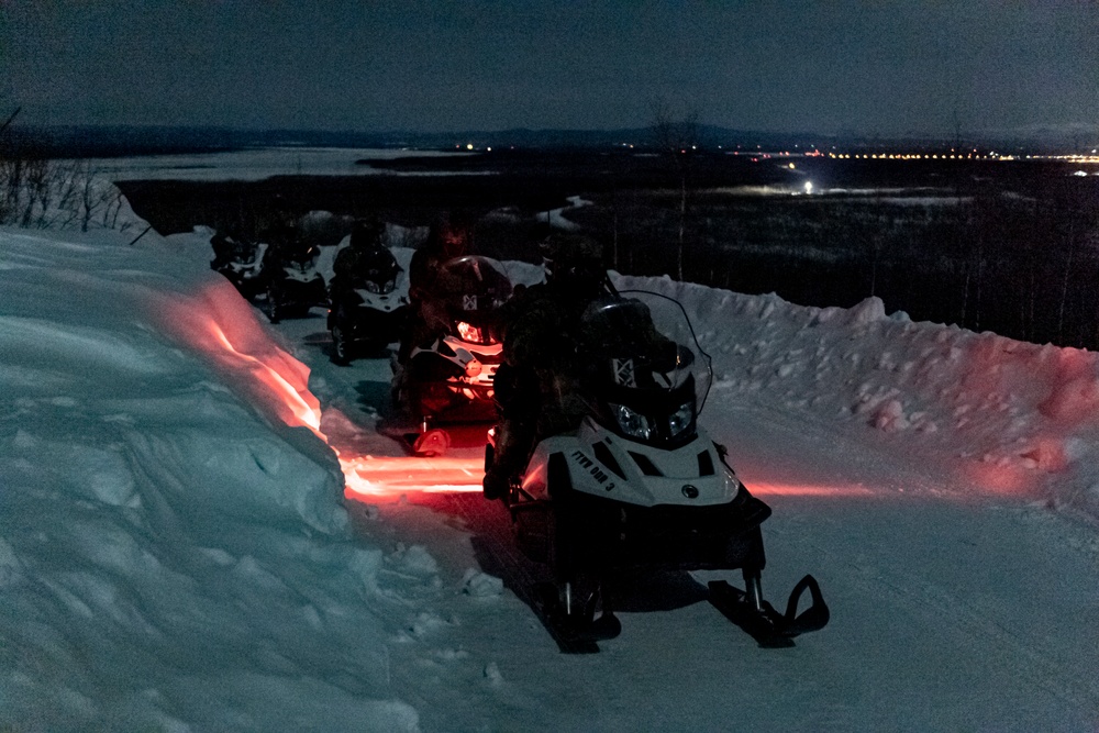 Snow Machine at Night
