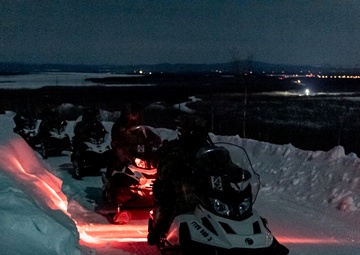 Snow Machine at Night