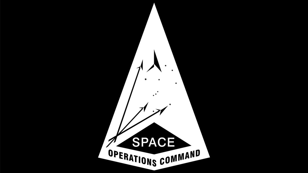 Space Operations Command Emblem, Monochrome