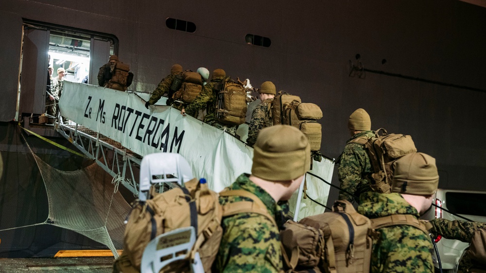 II MEF Embarks on HNLMS Rotterdam for Exercise Cold Response 22