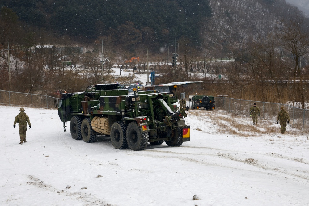 MLRS live-fire exercise