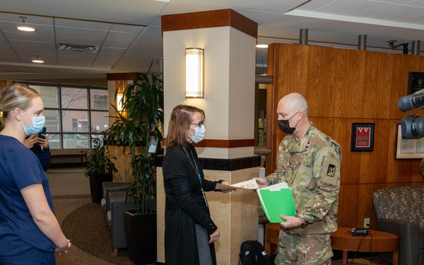 U.S. Army Medical Team Conducts End of Mission Ceremony at Minneapolis Hospital