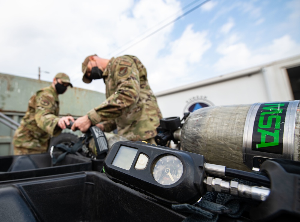 Suit up, scrub down: EM tackles decon training