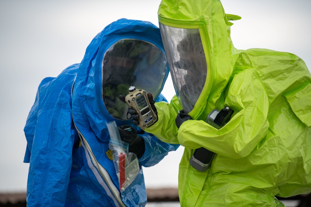 Suit up, scrub down: EM tackles decon training