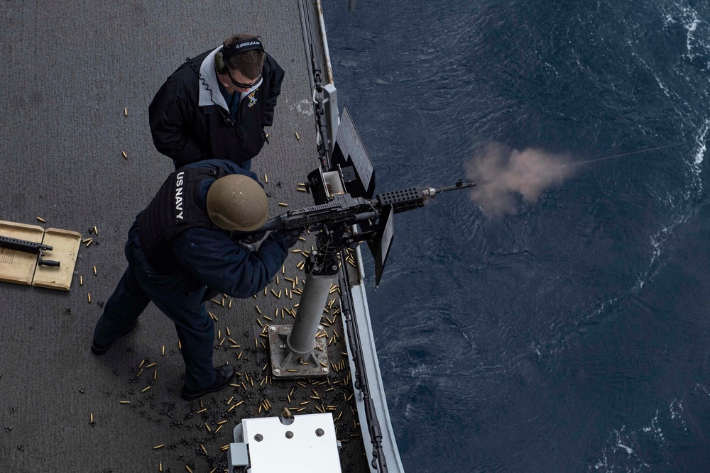 M240 B Gun Shoot Aboard USS New Orleans Feb., 2022