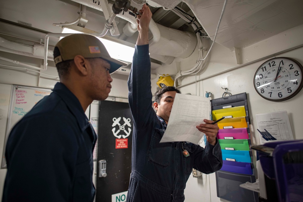 GQ Drill Aboard USS New Orleans Feb., 2022