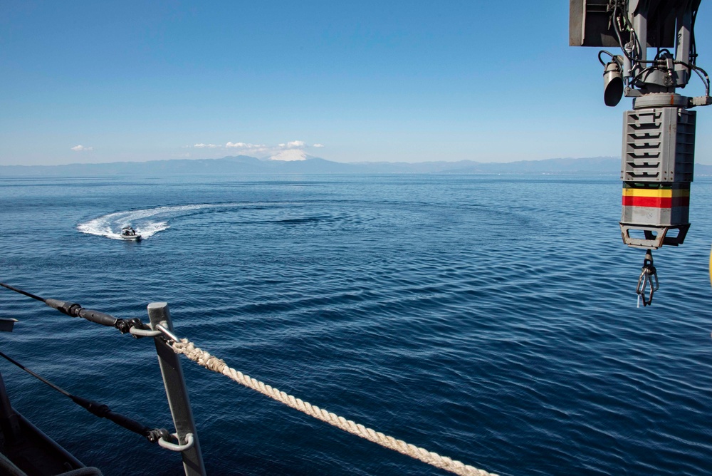 RIB Operations Aboard USS New Orleans Feb., 2022