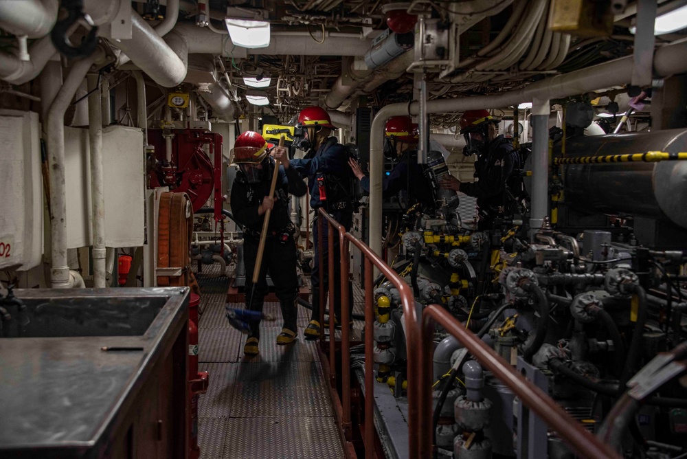 GQ Drill Aboard USS New Orleans Feb., 2022