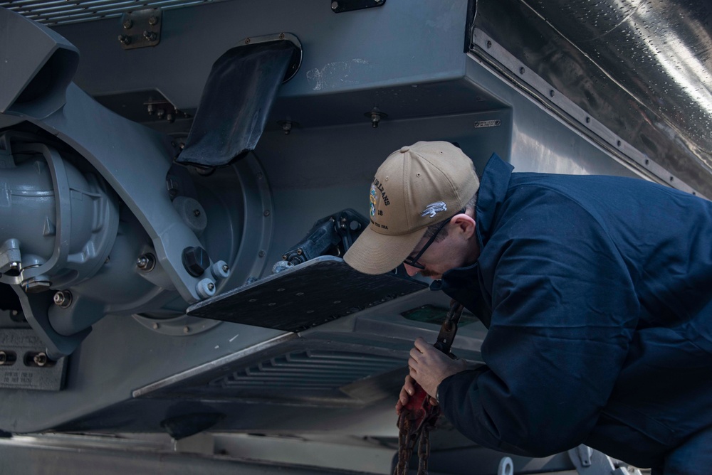 RIB Operations Aboard USS New Orleans Feb., 2022