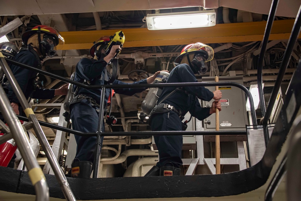 GQ Drill Aboard USS New Orleans Feb., 2022