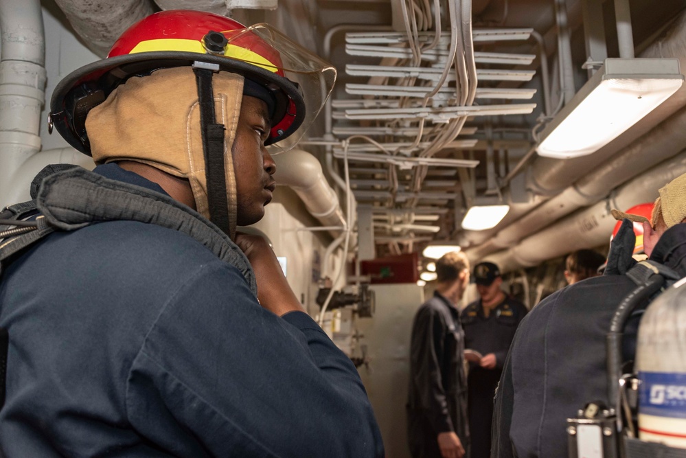 GQ Drill Aboard USS New Orleans Feb., 2022