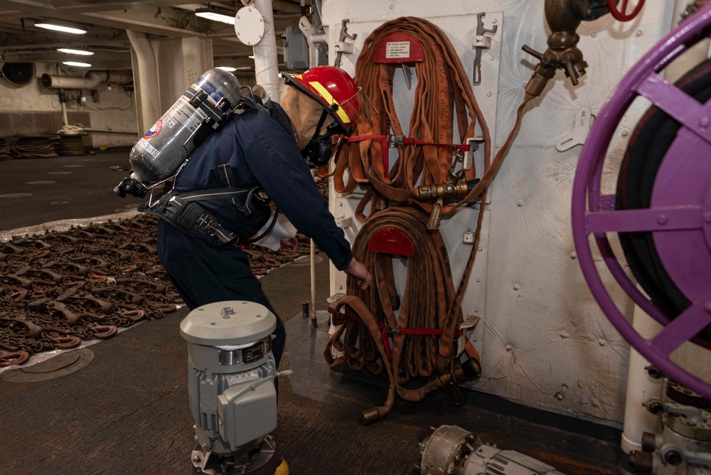 GQ Drill Aboard USS New Orleans Feb., 2022