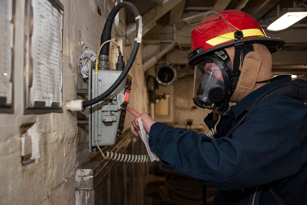 GQ Drill Aboard USS New Orleans Feb., 2022