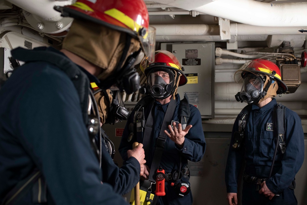 GQ Drill Aboard USS New Orleans Feb., 2022