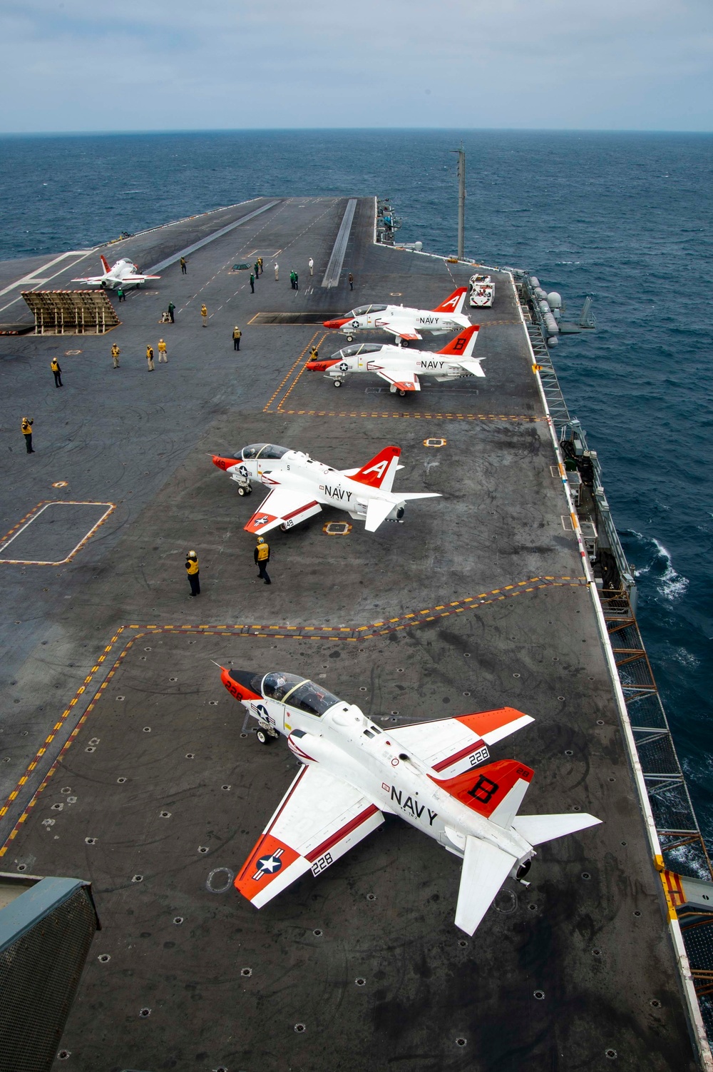 T-45C Goshhawks Rest On Flight Deck