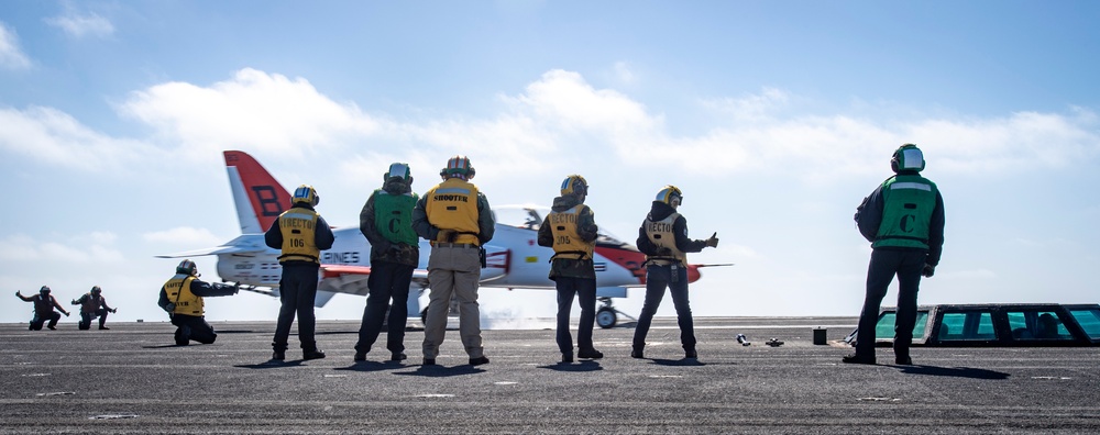 T-45C Goshawk Launches Off Nimitz Flight Deck