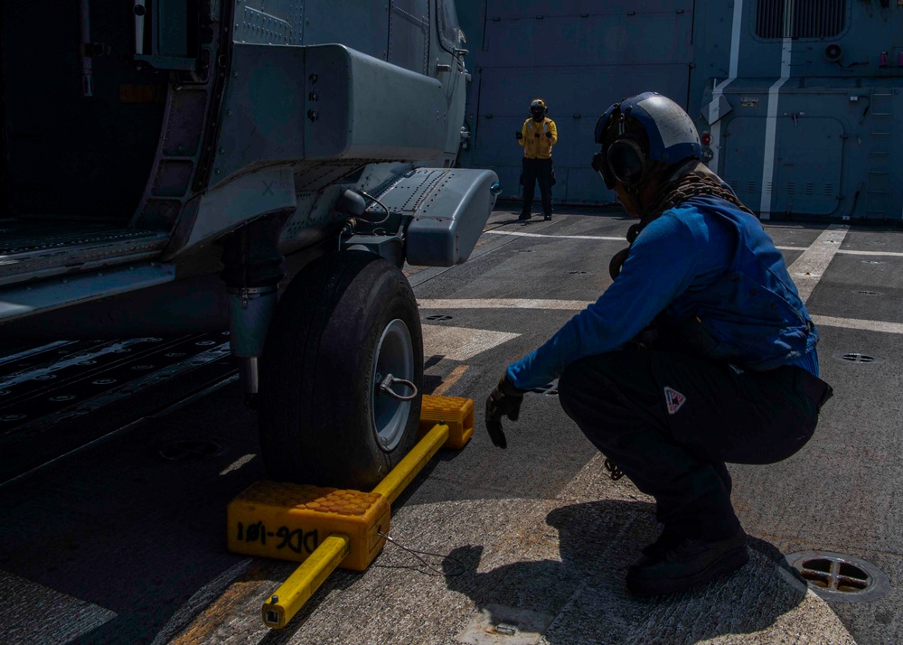 Gridley conducts flight operations
