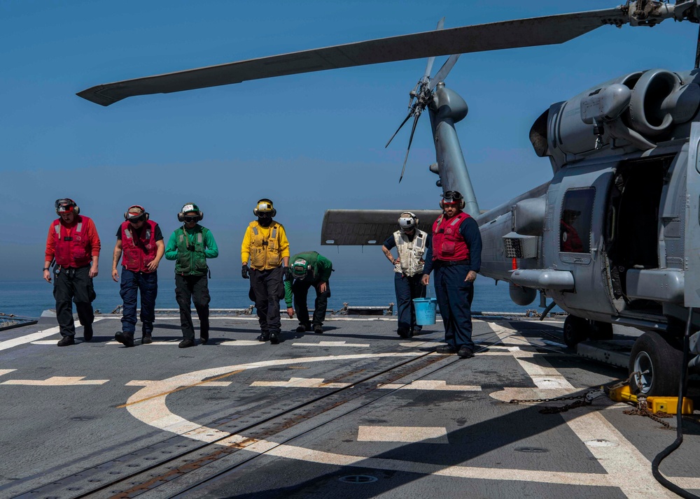 Gridley conducts flight operations