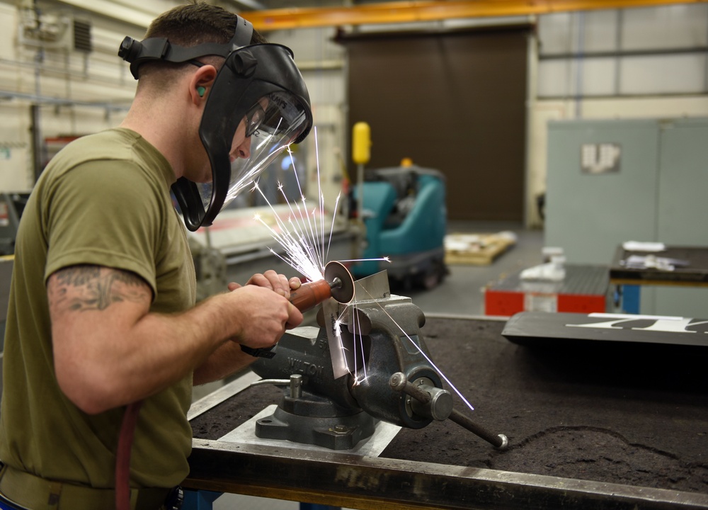 100th MXS sends sparks flying, keeps aircraft mission-ready