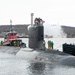 The future USS Oregon (SSN 793) arrives at Submarine Base New London