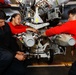 Abraham Lincoln Sailors conduct aircraft maintenance