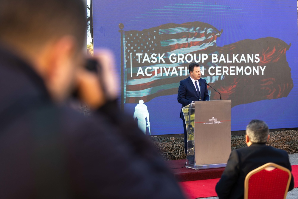 Task Group Balkans Activation Ceremony - Albania