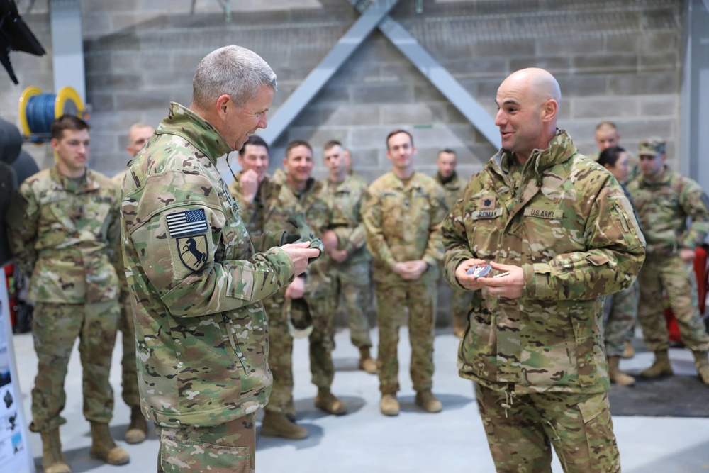 Deputy Commanding General of V Corps visits 1-3rd Attack Battalion in Latvia