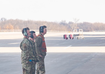 131st Command Chief launches B-2 Spirit