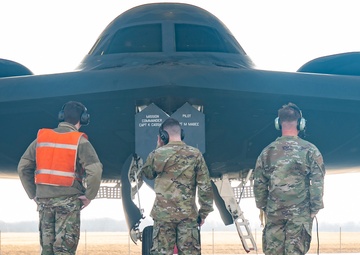 131st Command Chief launches B-2 Spirit