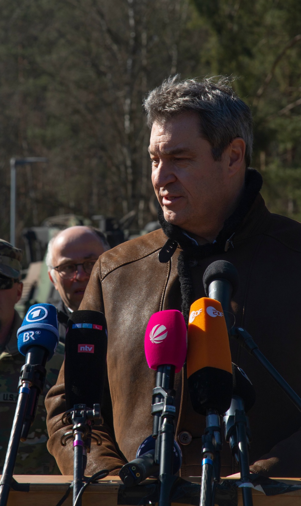 The Minister president of Bavaria Welcomes 3rd Infantry Division Soldiers to Grafenwoehr Training Area