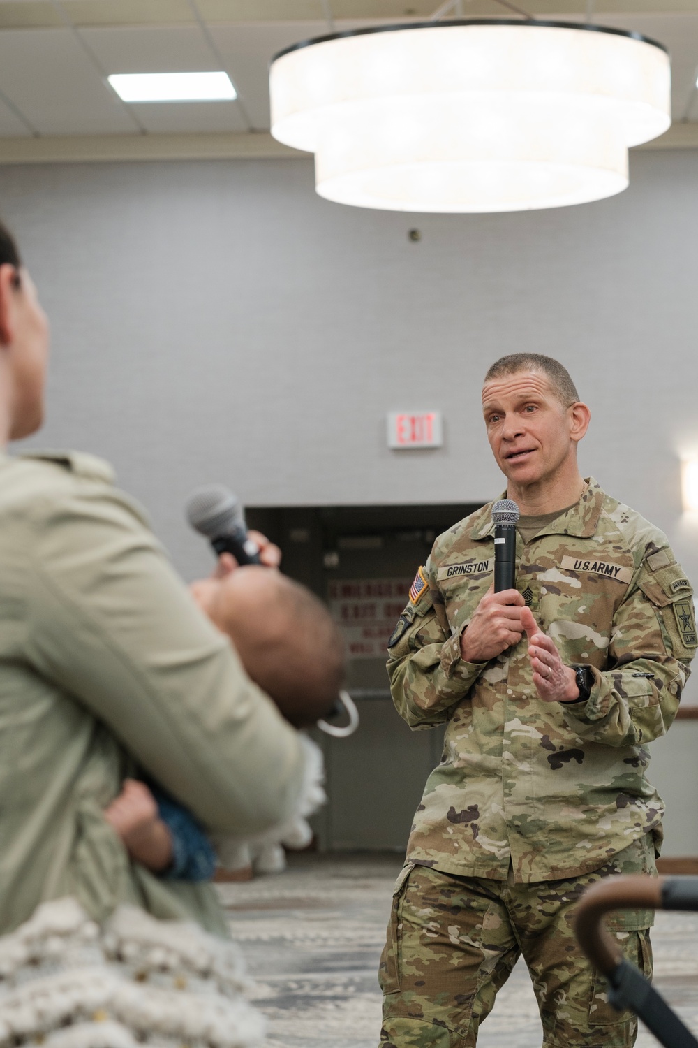 U.S. Sergeant Major of the Army hosts Town Hall for deployed Soldiers' Families