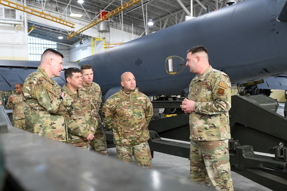 8th Air Force Command Team Visits Minot AFB